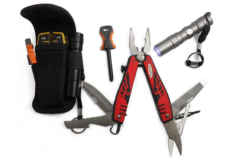 Outdoor multifunctional tools in bag